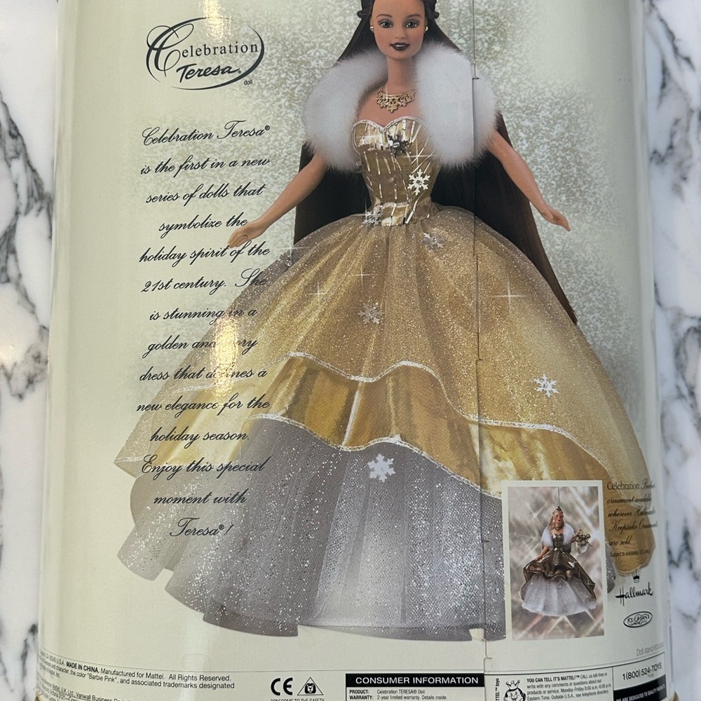 Vintage 2000 Barbie Celebration Teresa Doll NRFB - Picture 3 of 7